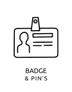Badges et pin’s personnalisés | Accessoires originaux pour communication